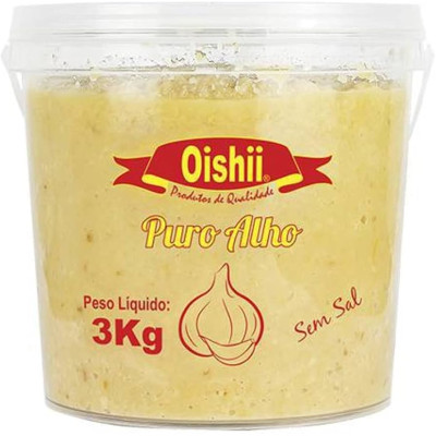ALHO PICADO POTE 3 KG OISHII