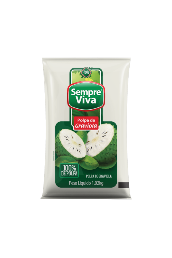 BARRA POLPA GRAVIOLA SEMPRE VIVA 1,02 KG
