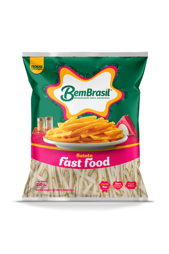 BATATA PALITO 7 MM FAST FOOD PCT 2 KG BEM BRASIL