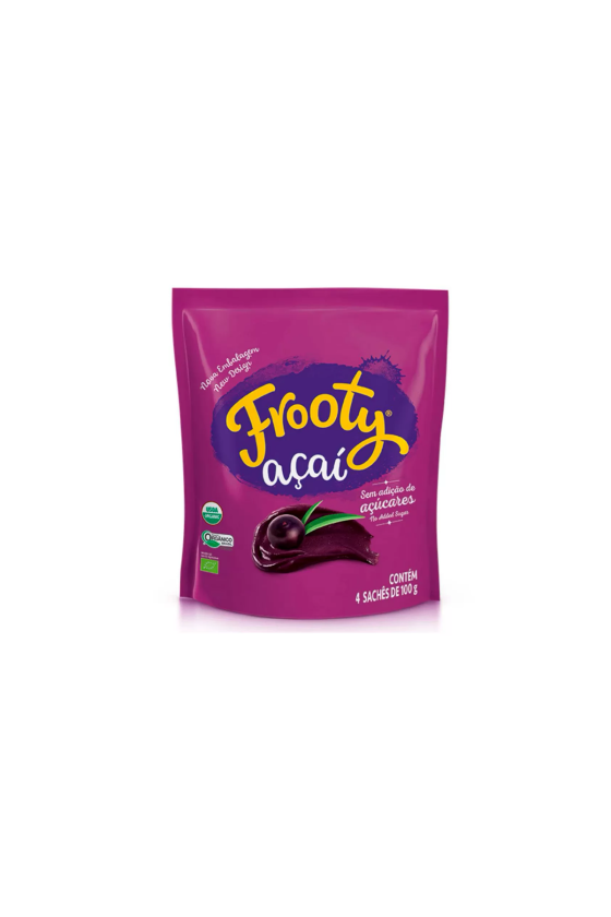 POLPA ACAI ORGANICO PCT 4 X 100 G FROOTY