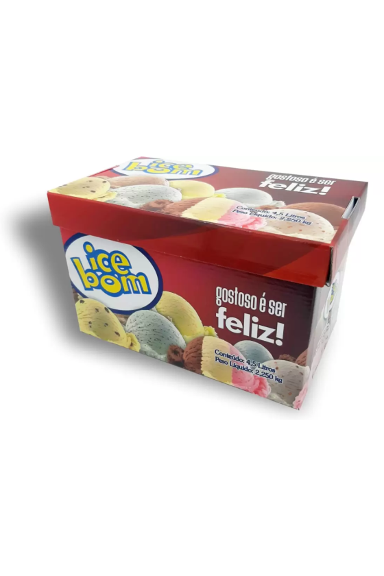 SORVETE CREME CX 4,5 L ICE BOM